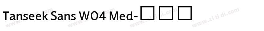 Tanseek Sans W04 Med字体转换 Tanseek Sans W04 Med字体转换
